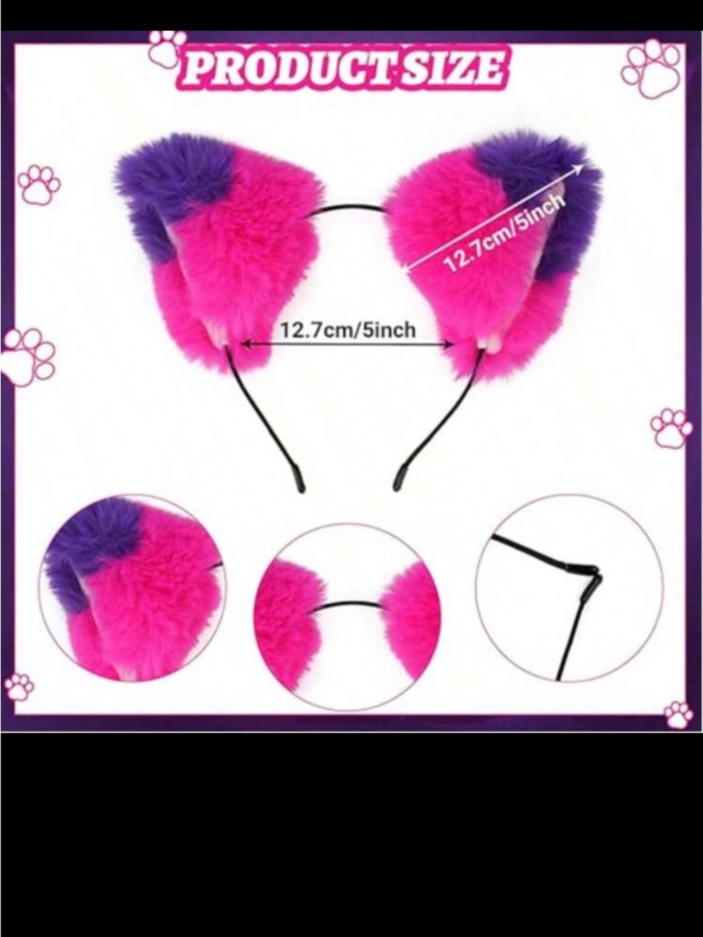 Pink Cosplay Set with Purple-Pink Striped Accessories - Picture 7 of 8